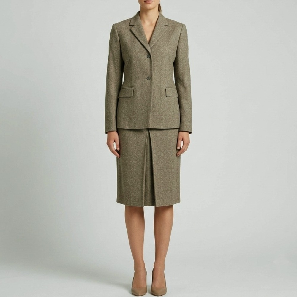 Jones New York Women's 2- pc Skirt Suit Size 6 Wool Blend‎